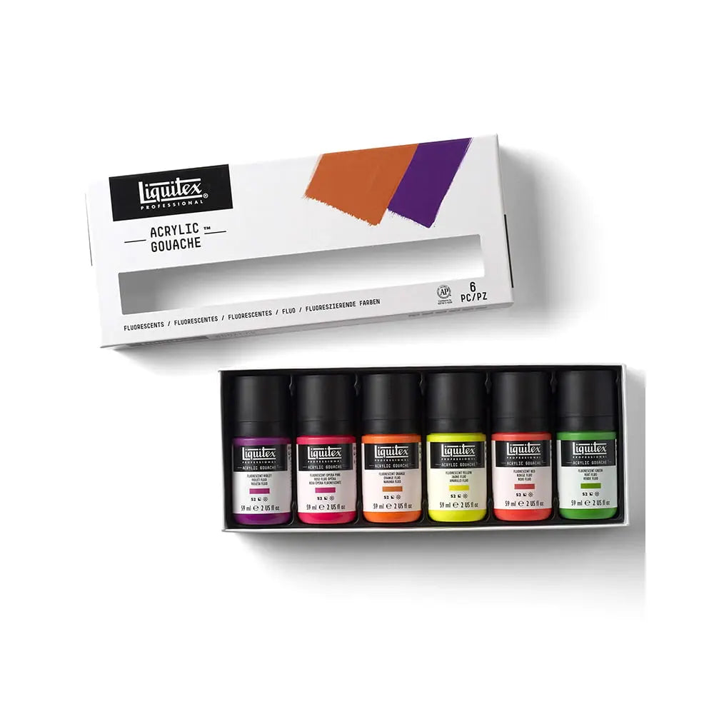 Liquitex Acrylic Gouache Primaries Set of 6 Shades